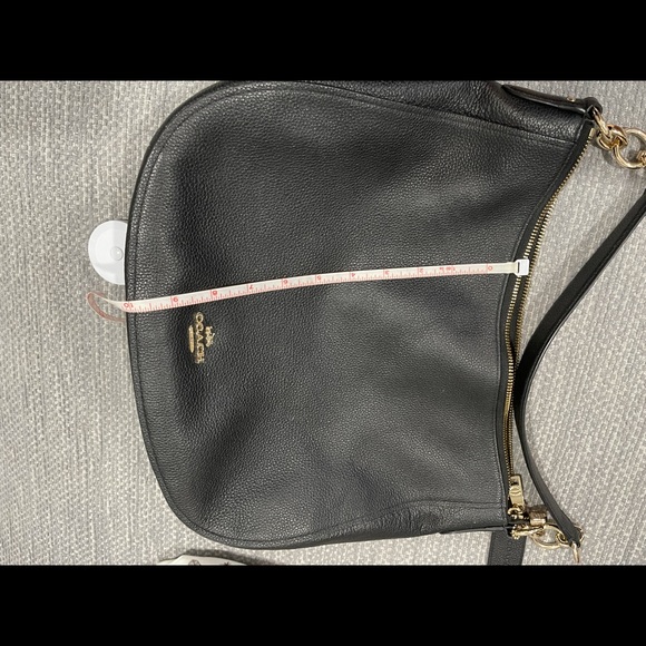 Coach Black Pebbled Shoulder bag - Picture 6 of 8